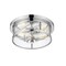 Z-Lite Savannah 2 Light Flush Mount, Chrome & Clear 462F11-CH - alternate 5